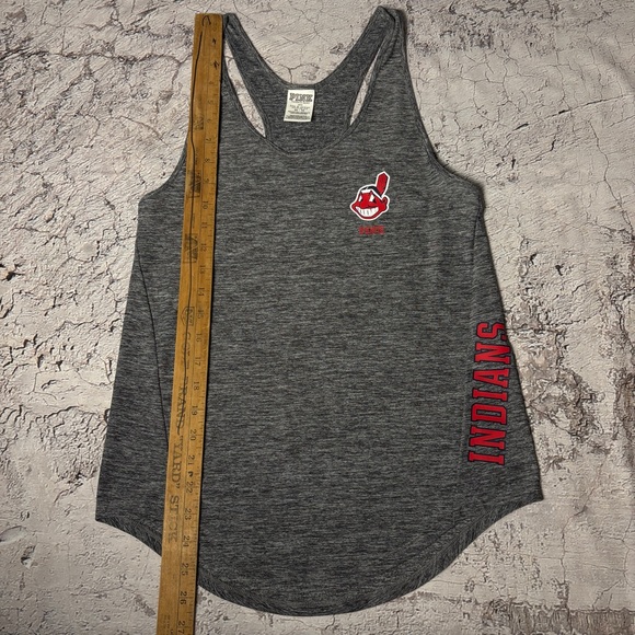 Women’s Cleveland Indians Racerback  Tank Top by Pink, Size XS - Picture 4 of 4